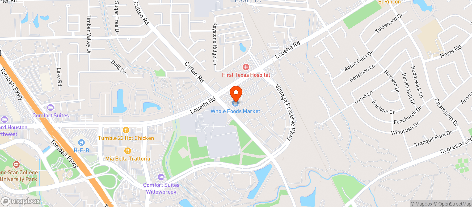 Map showing WHOLE FOODS MARKET