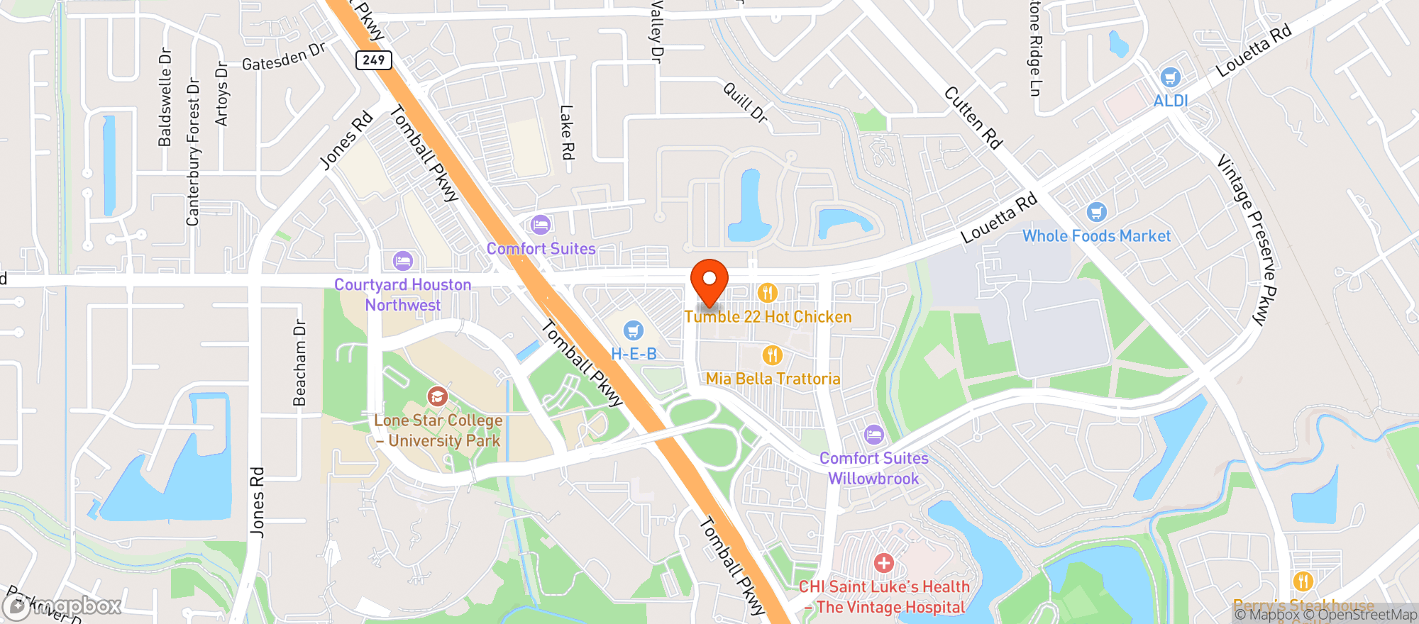Map showing Hopdoddy Burger Bar