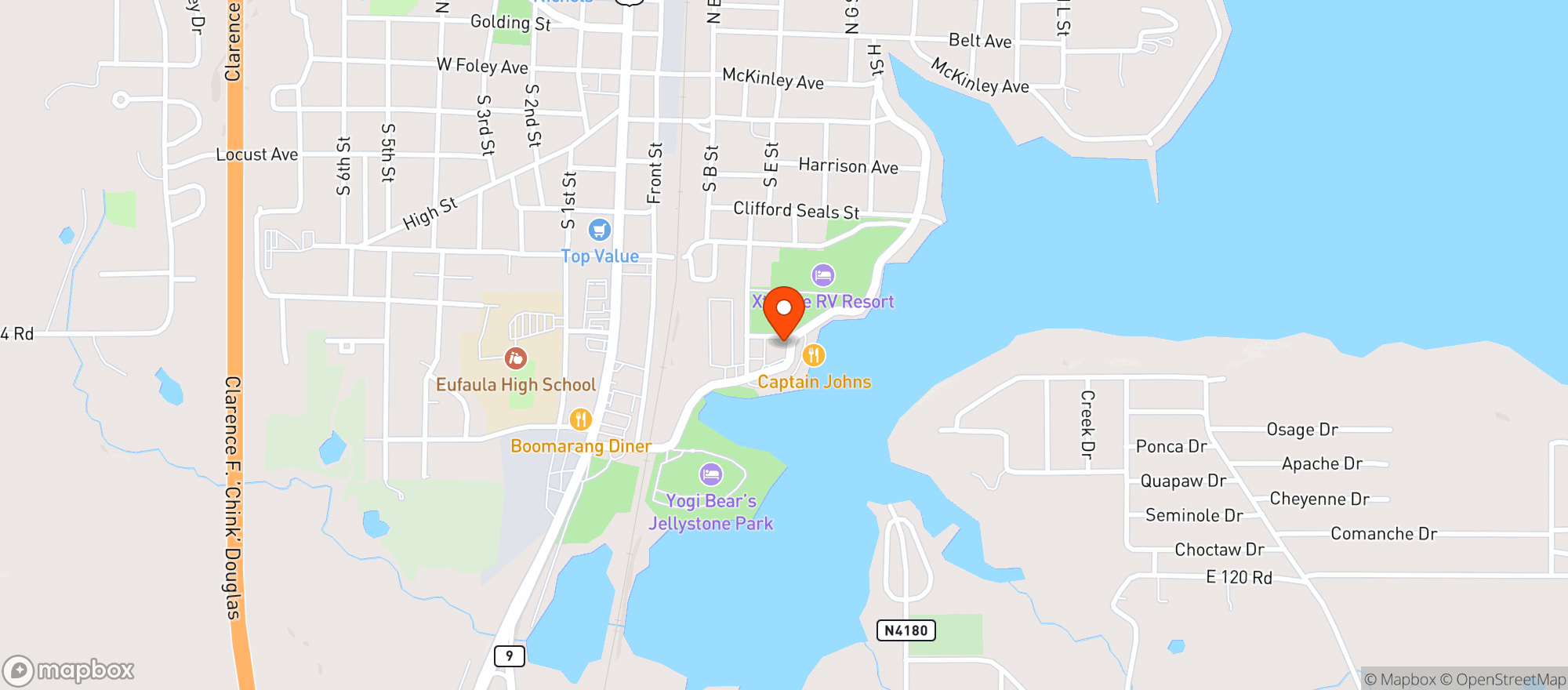 Map showing Xtreme Liquor 2