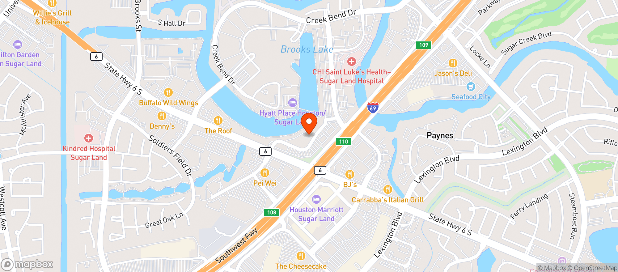 Map showing Whole Foods Market | Sugar Land