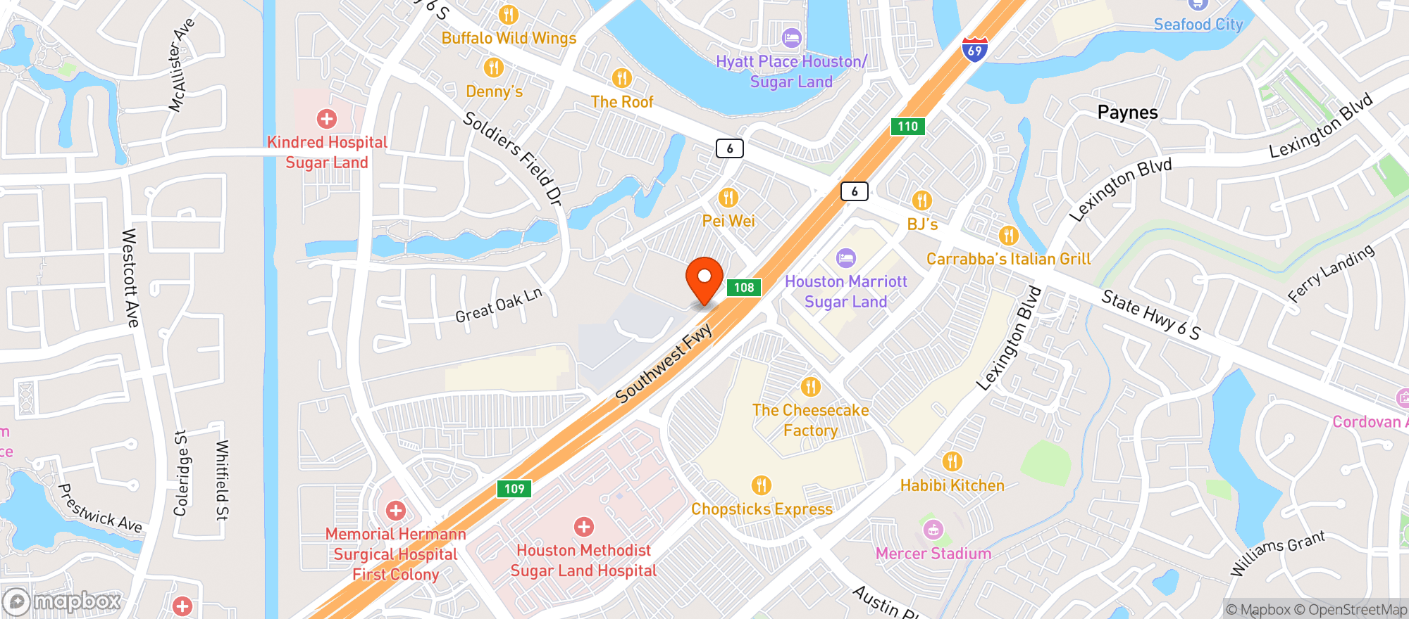 Map showing SUPERTARGET