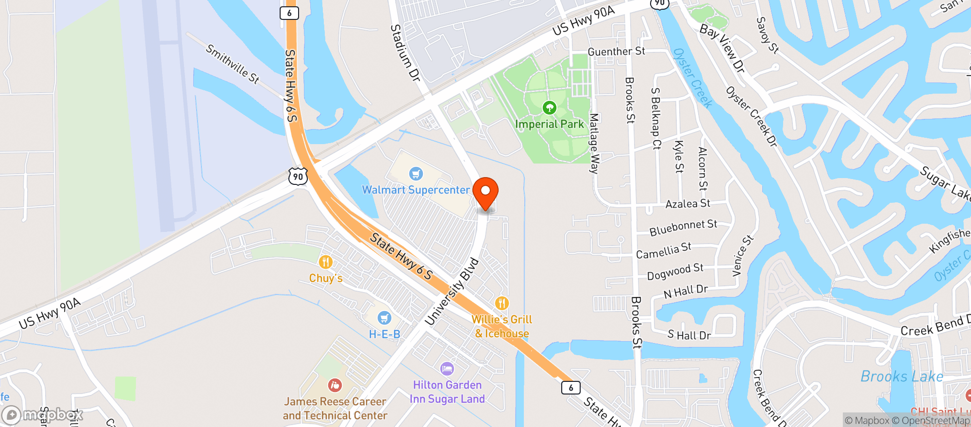 Map showing KROGER