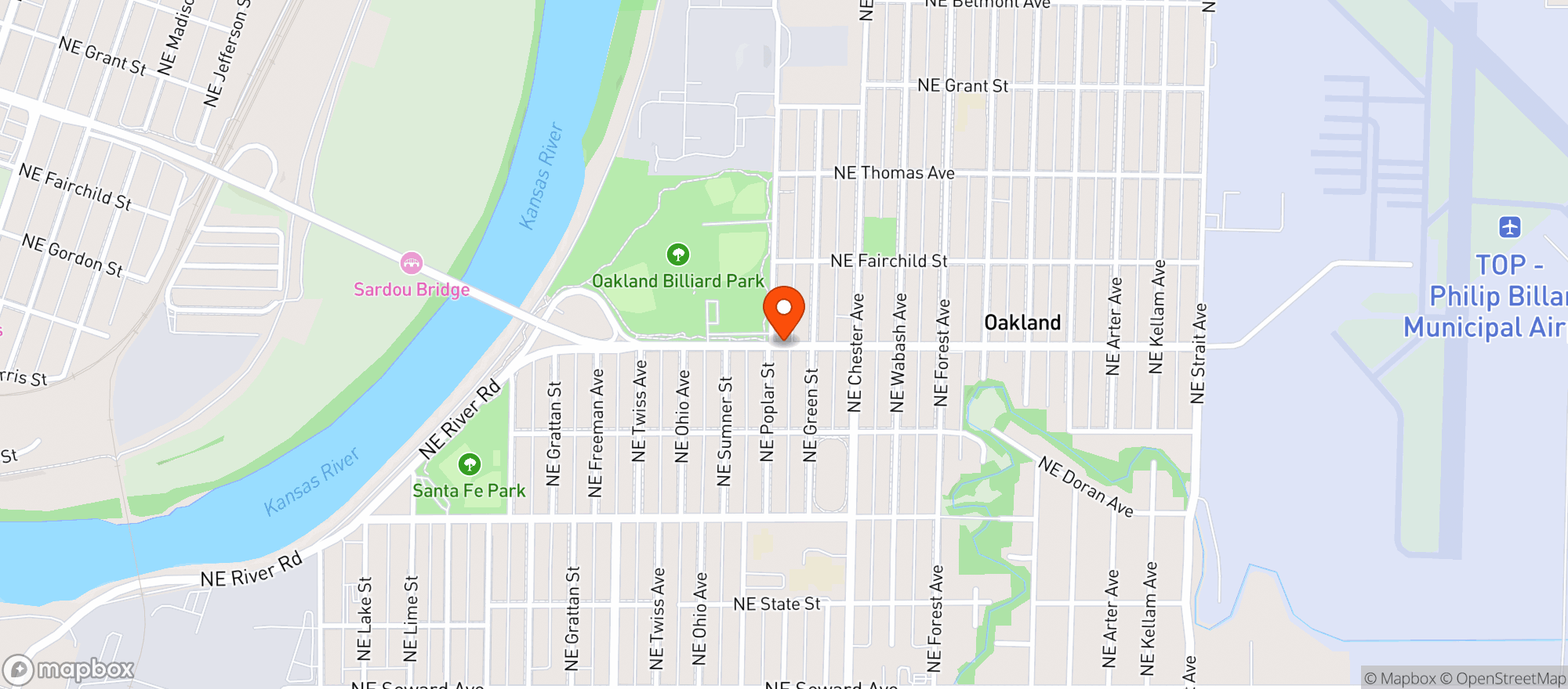 Map showing Stadler Liquor Store