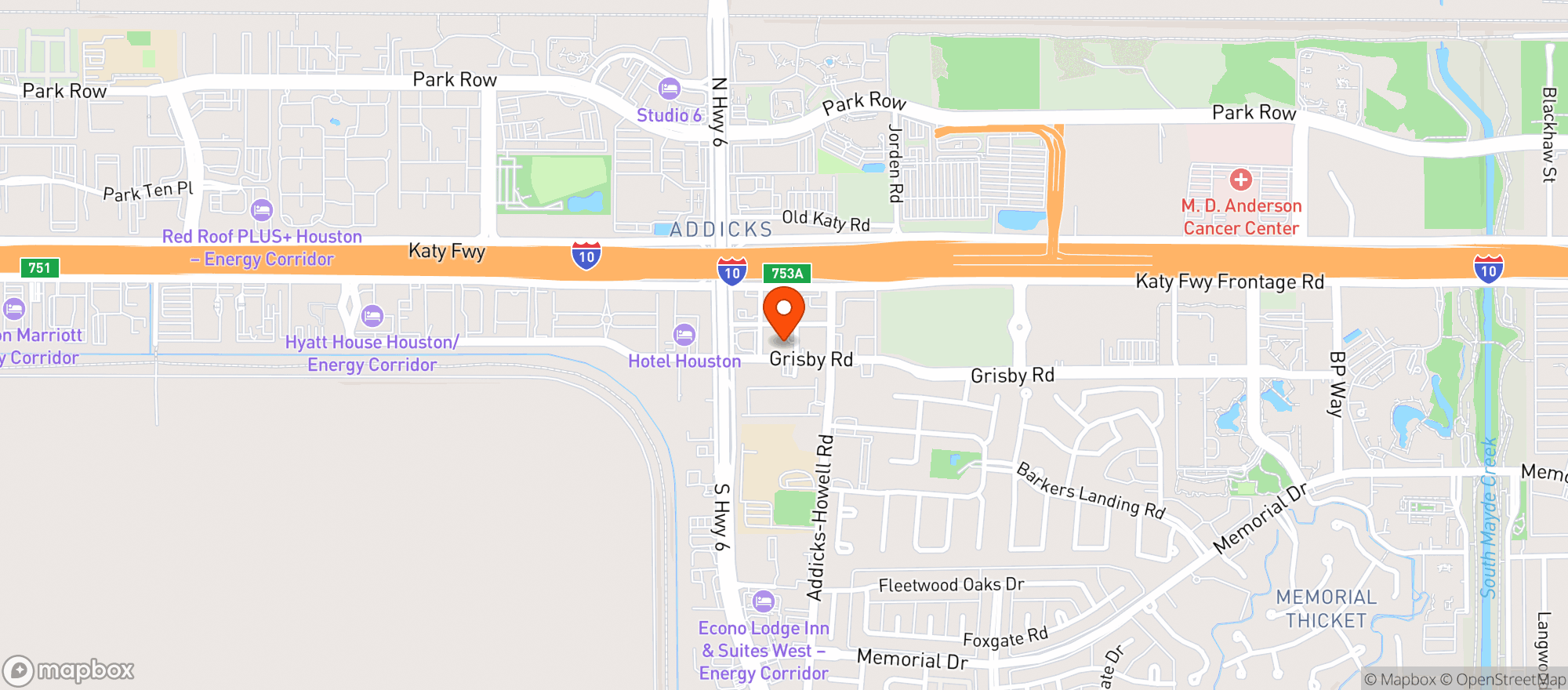 Map showing Lupe Tortilla Mexican Restaurant