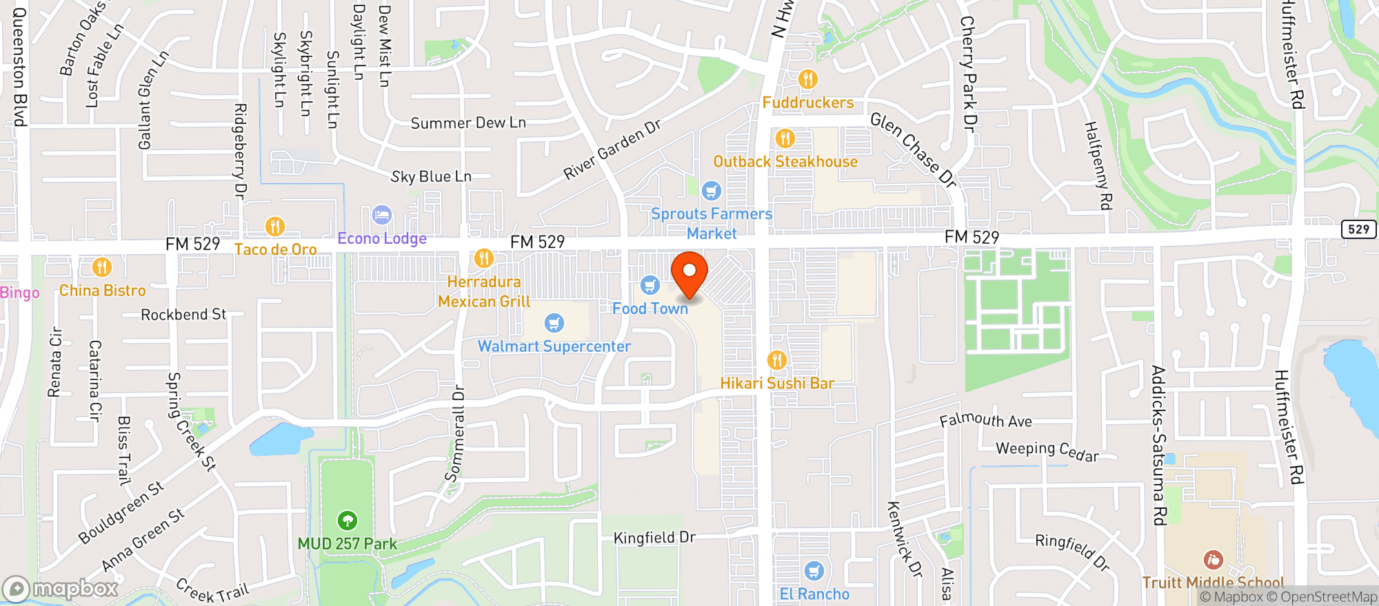 Map showing Target