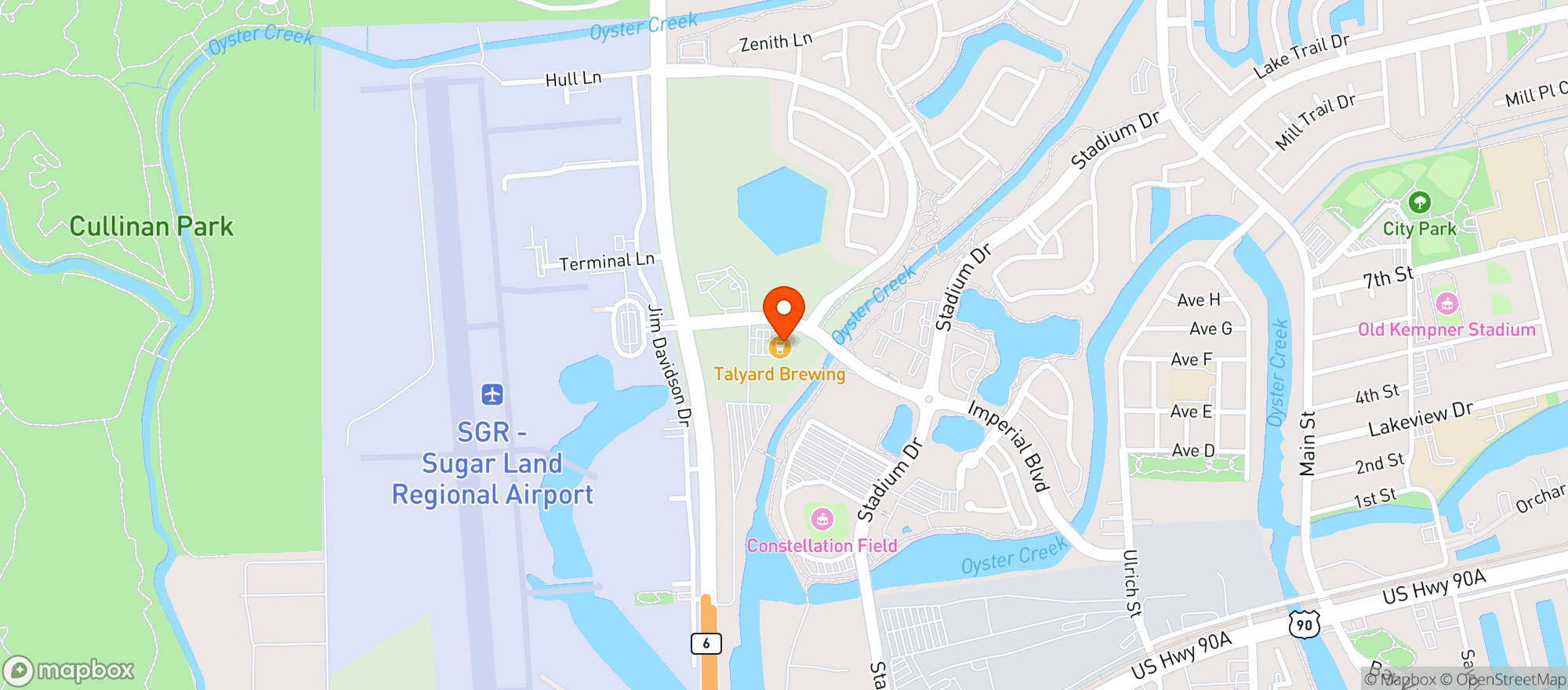 Map showing Talyard Brewing Co Llc