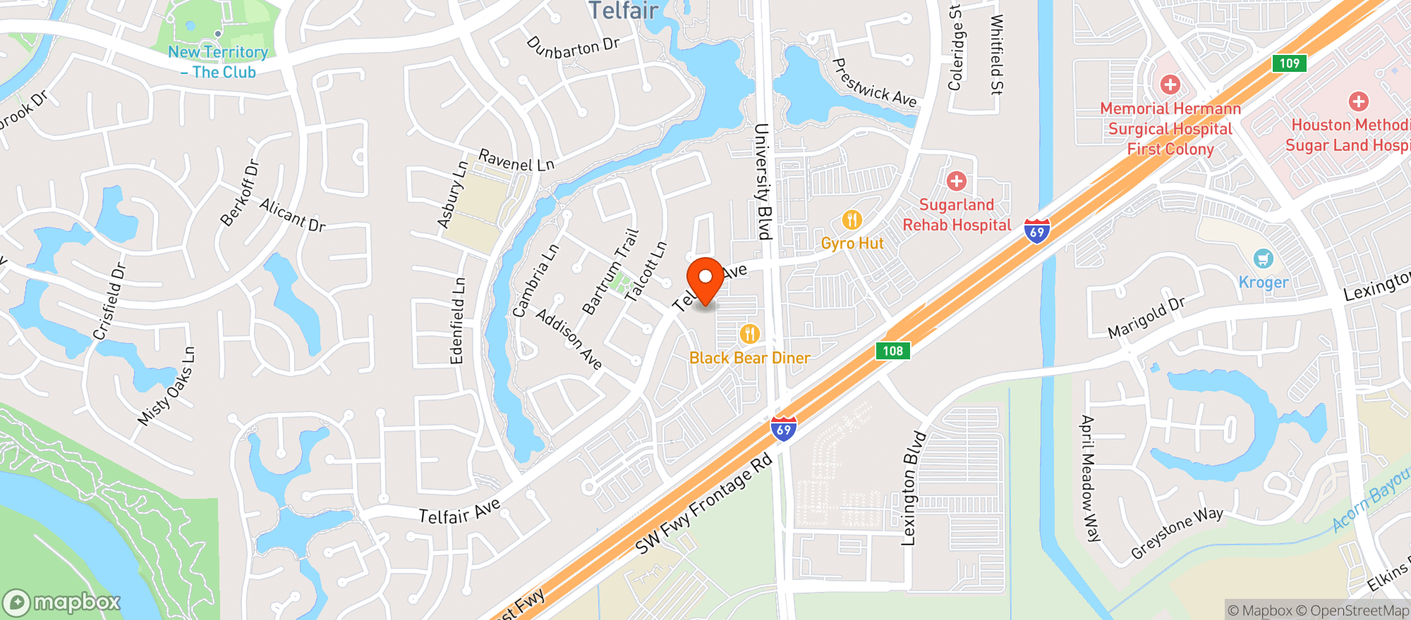 Map showing Trader Joes #430