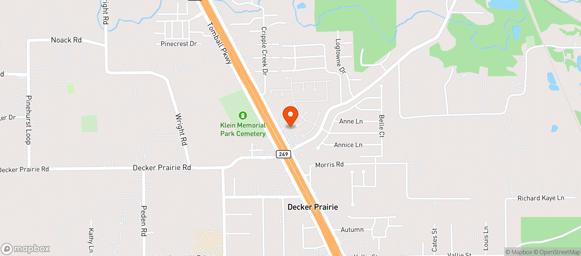 Map showing Pinehurst Liquor