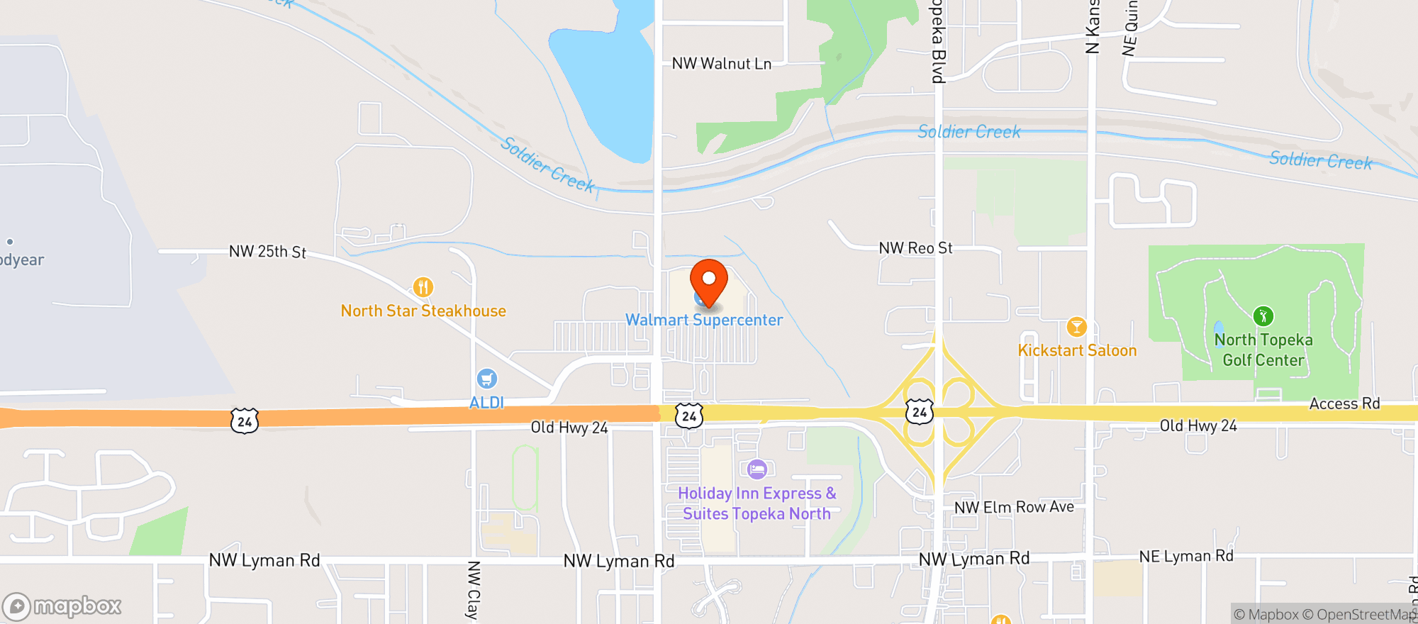 Map showing Walmart Supercenter #5441