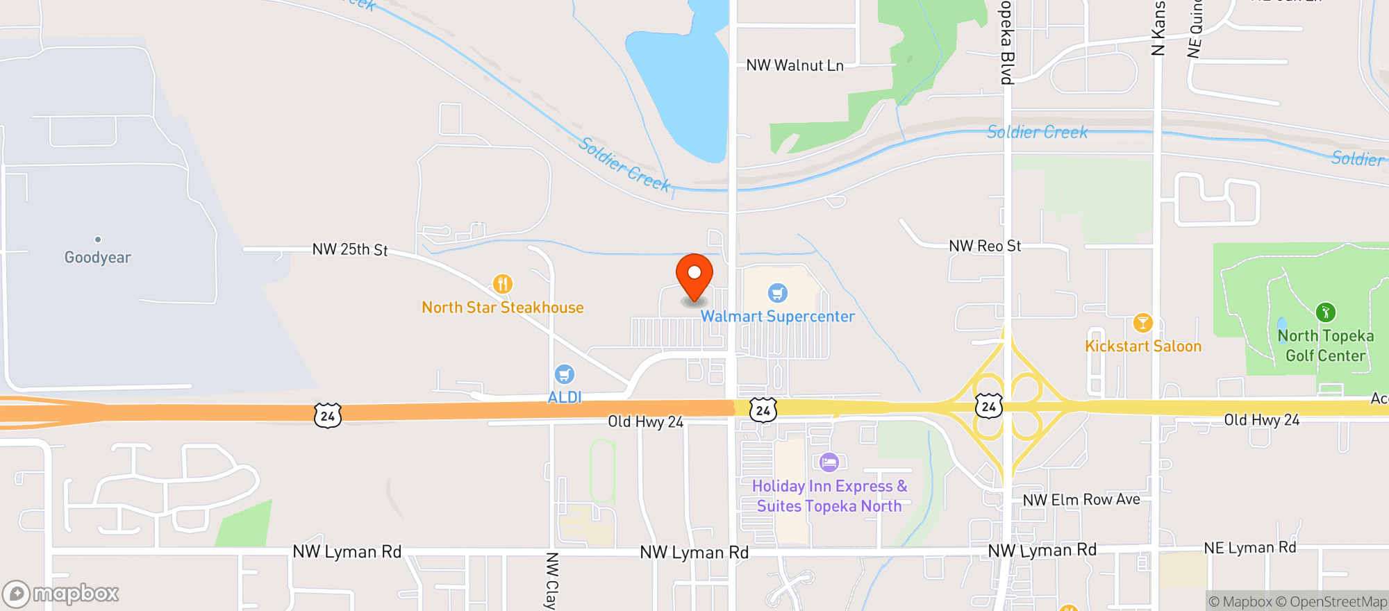 Map showing Dillons Food Store #54