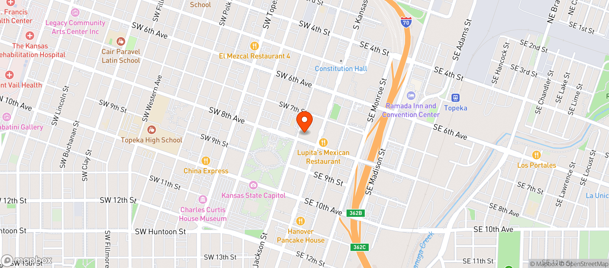 Map showing Celtic Fox