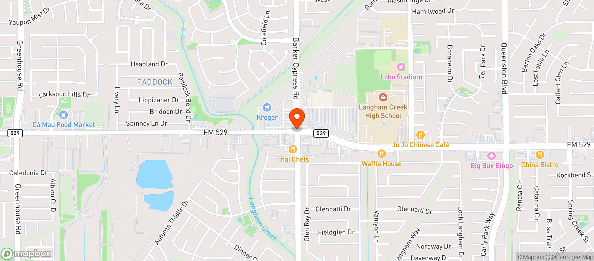 Map showing Spec's Wine, Spirits & Finer Foods