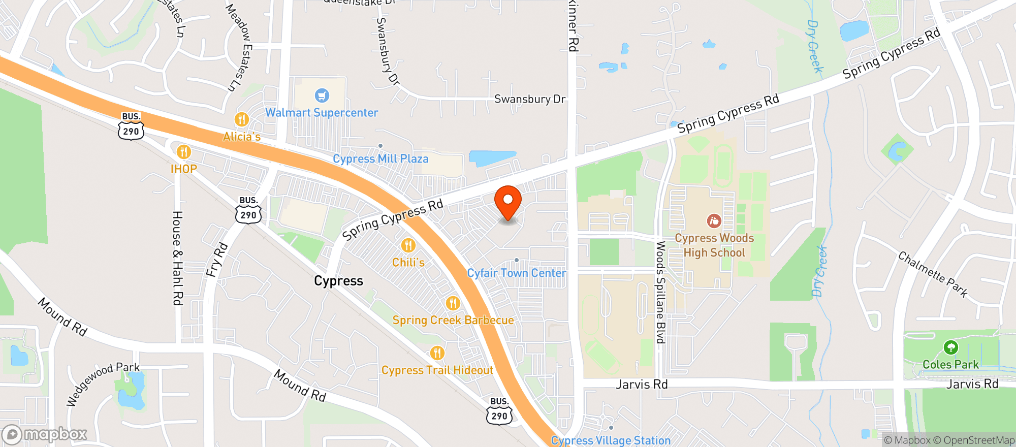 Map showing Kroger