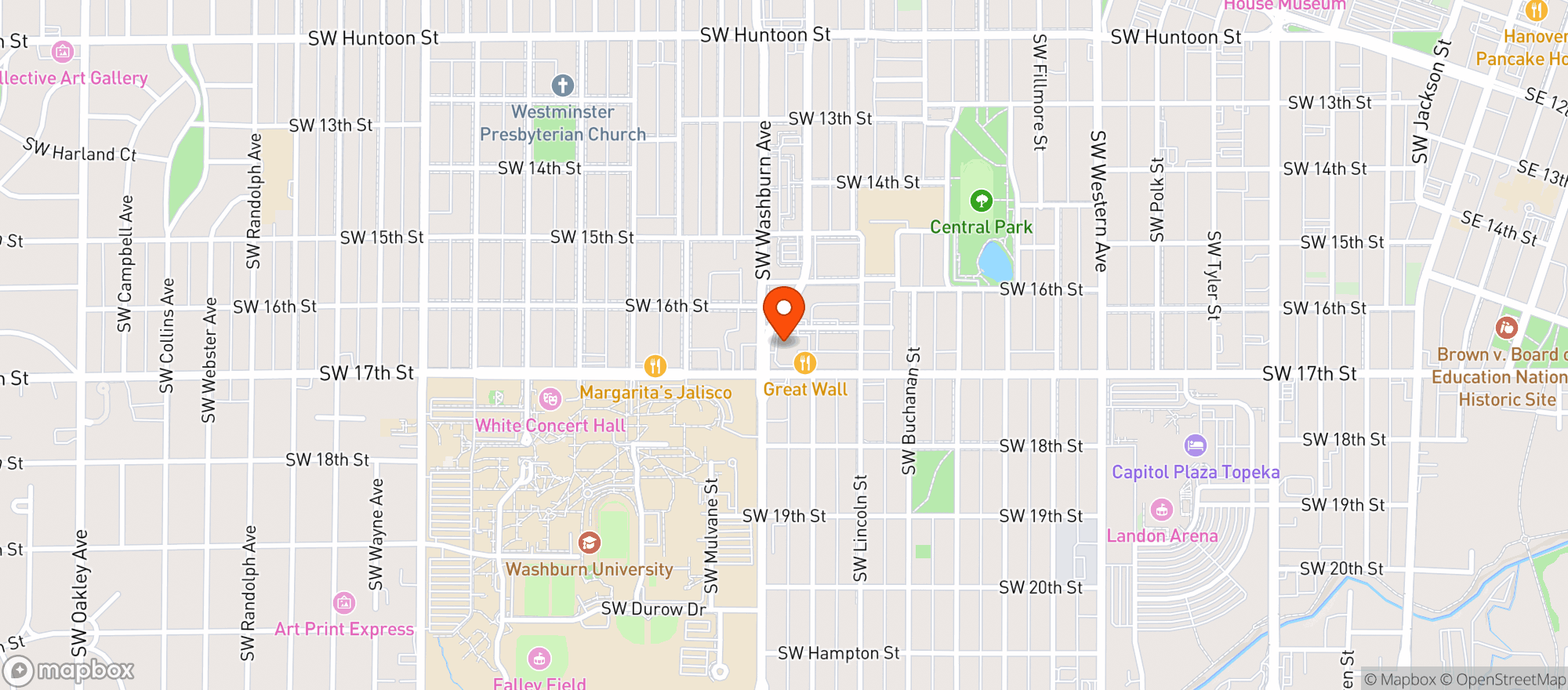 Map showing WILD SIDE-TOPEKA