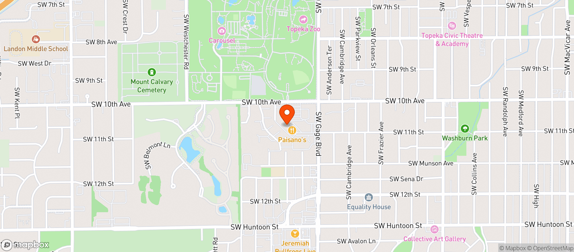 Map showing Blackbird Espresso Bar & Bistro