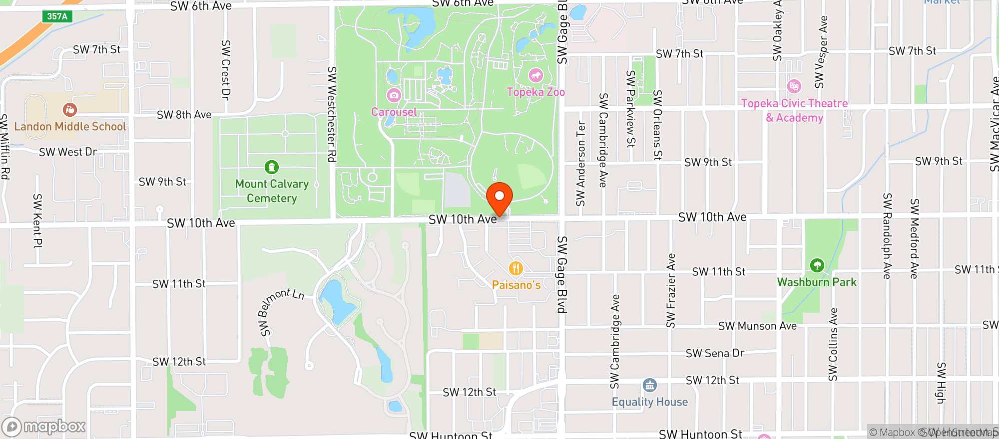 Map showing Dillons