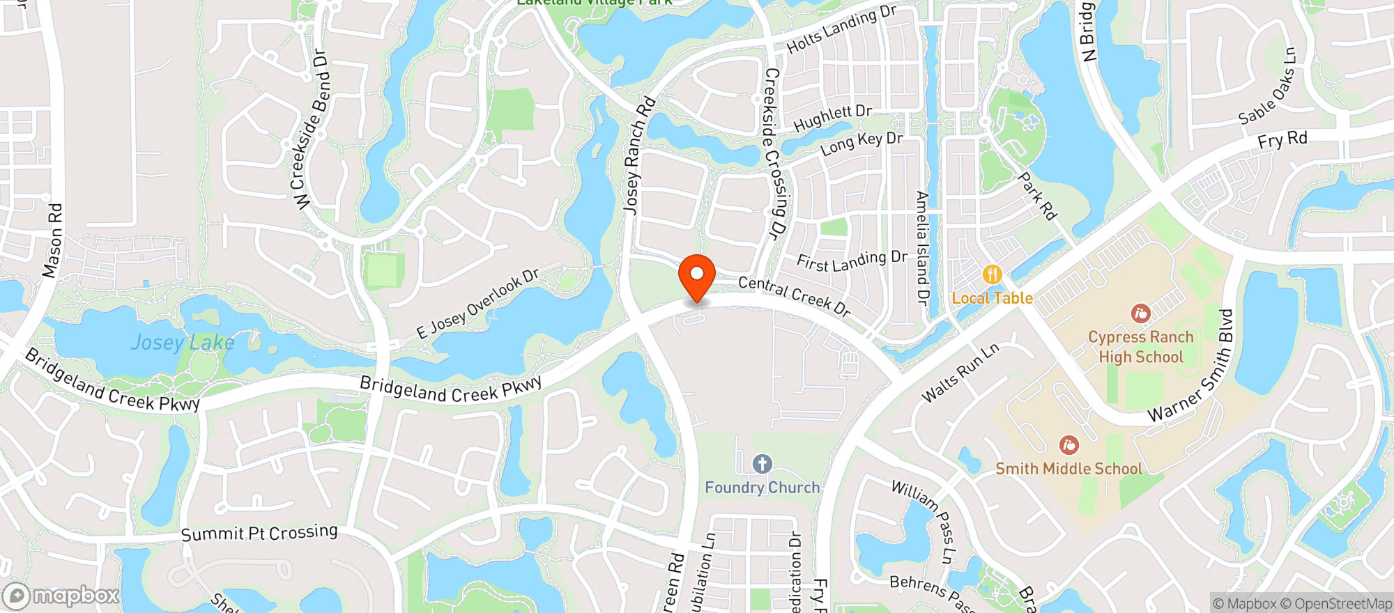Map showing H E B (BRIDGELAND)