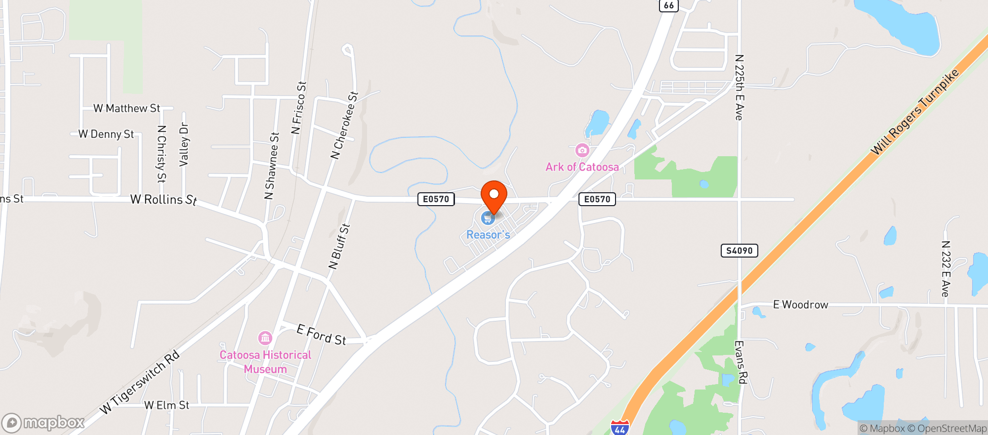 Map showing Reasor S #917