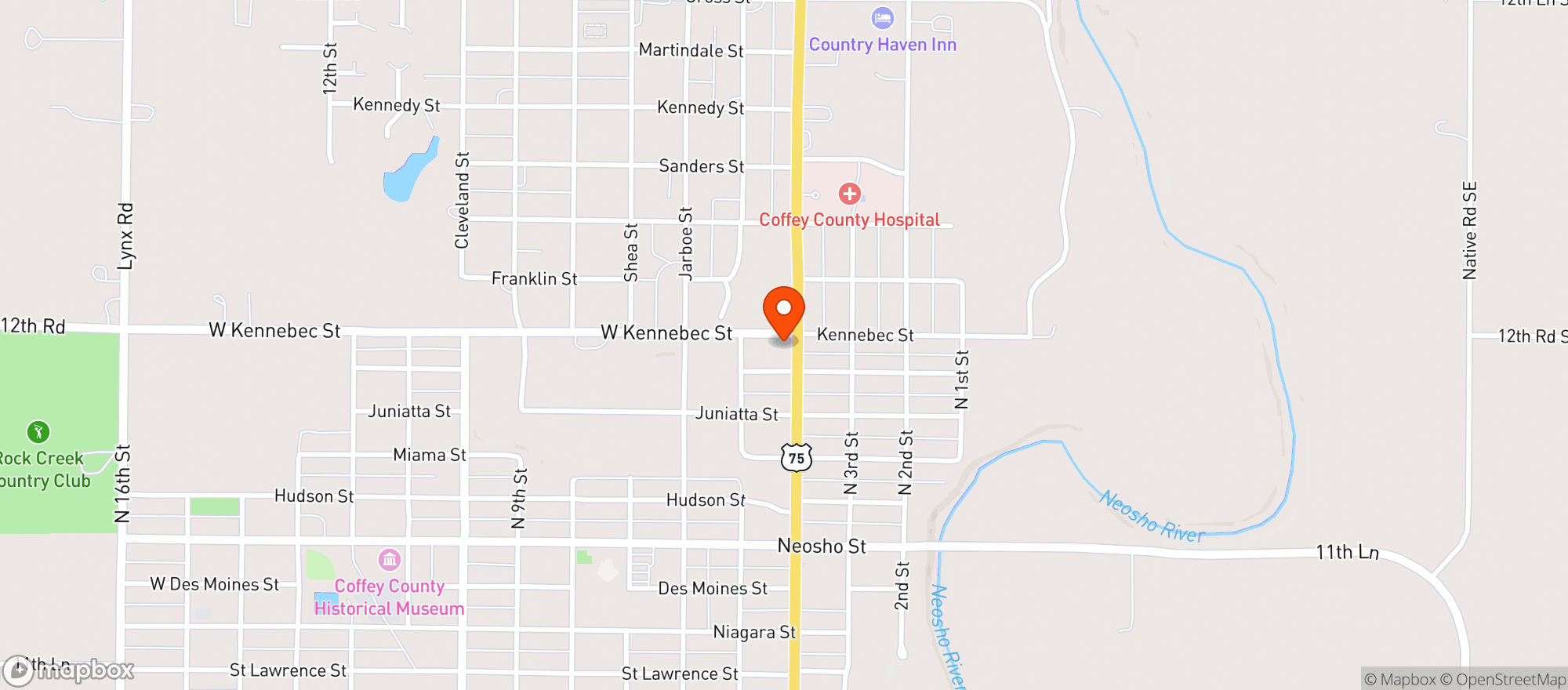 Map showing Kings Liquor and Wine Burlingt