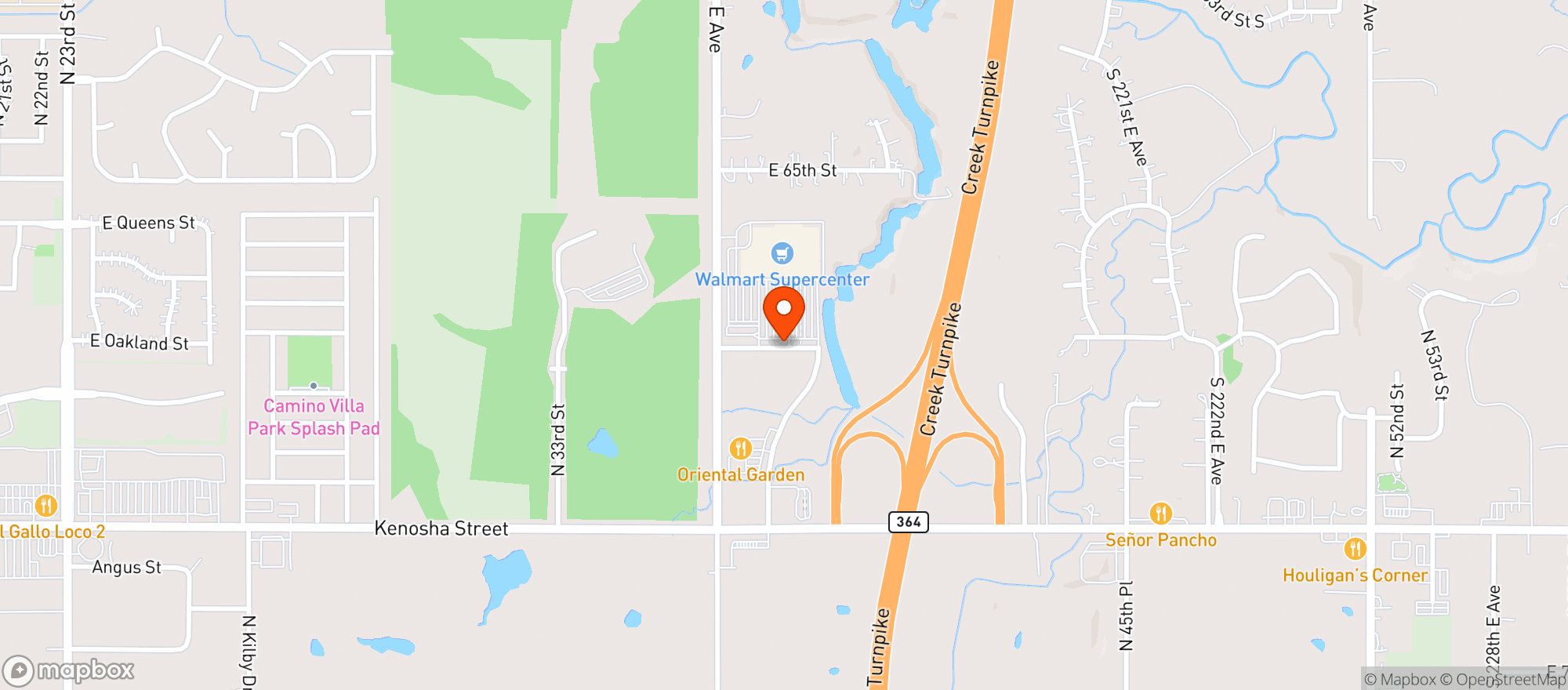 Map showing Walmart Supercenter