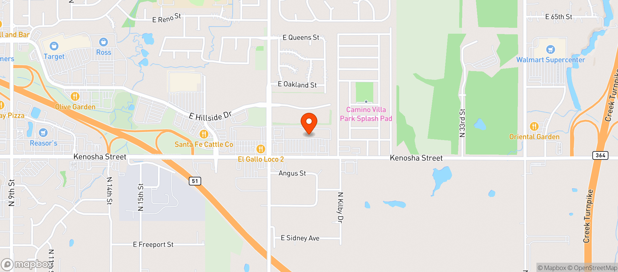 Map showing D & J Liquors - Broken Arrow