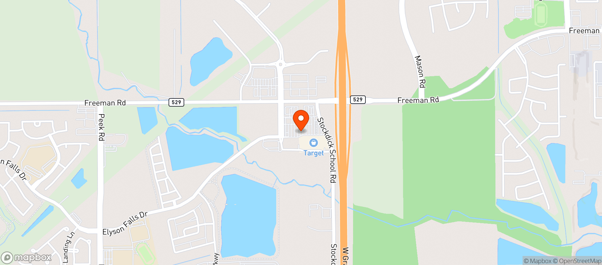 Map showing Target