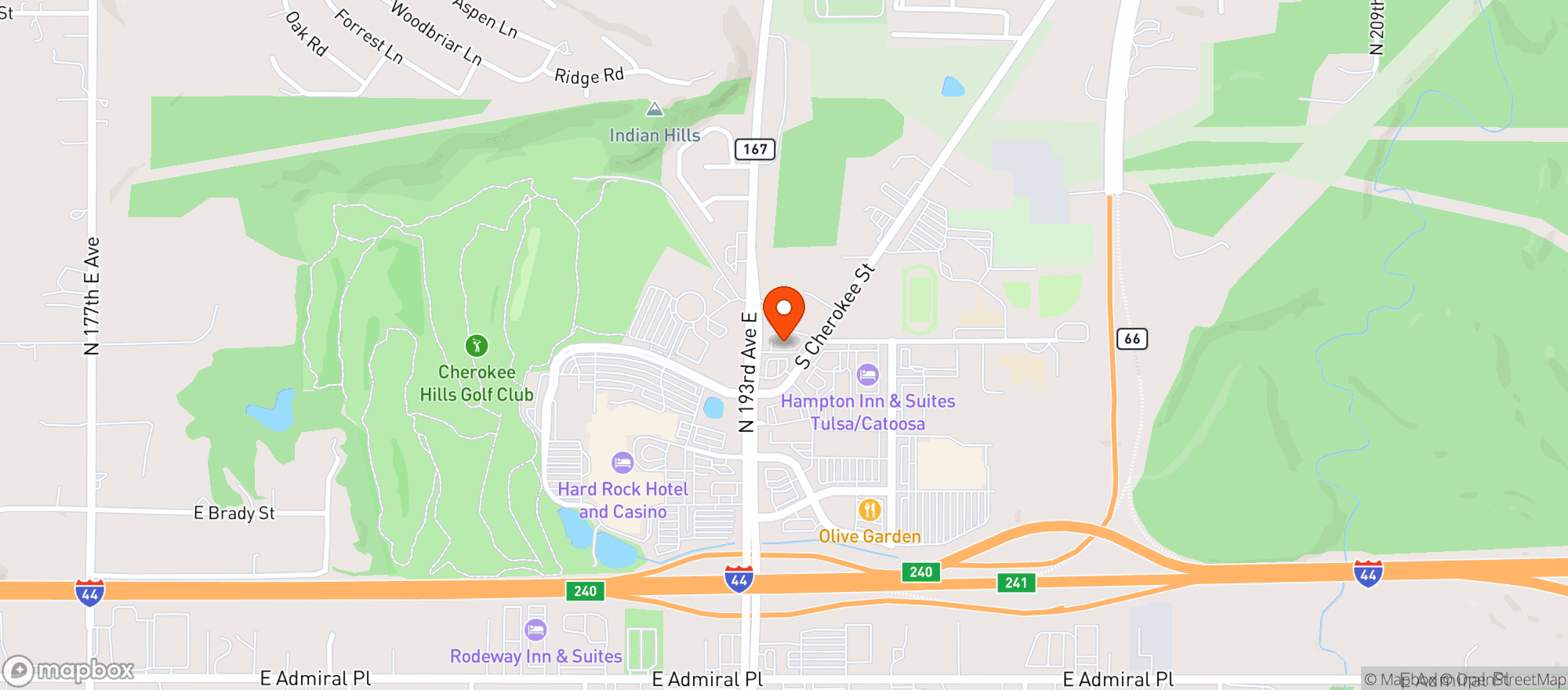 Map showing La Quinta