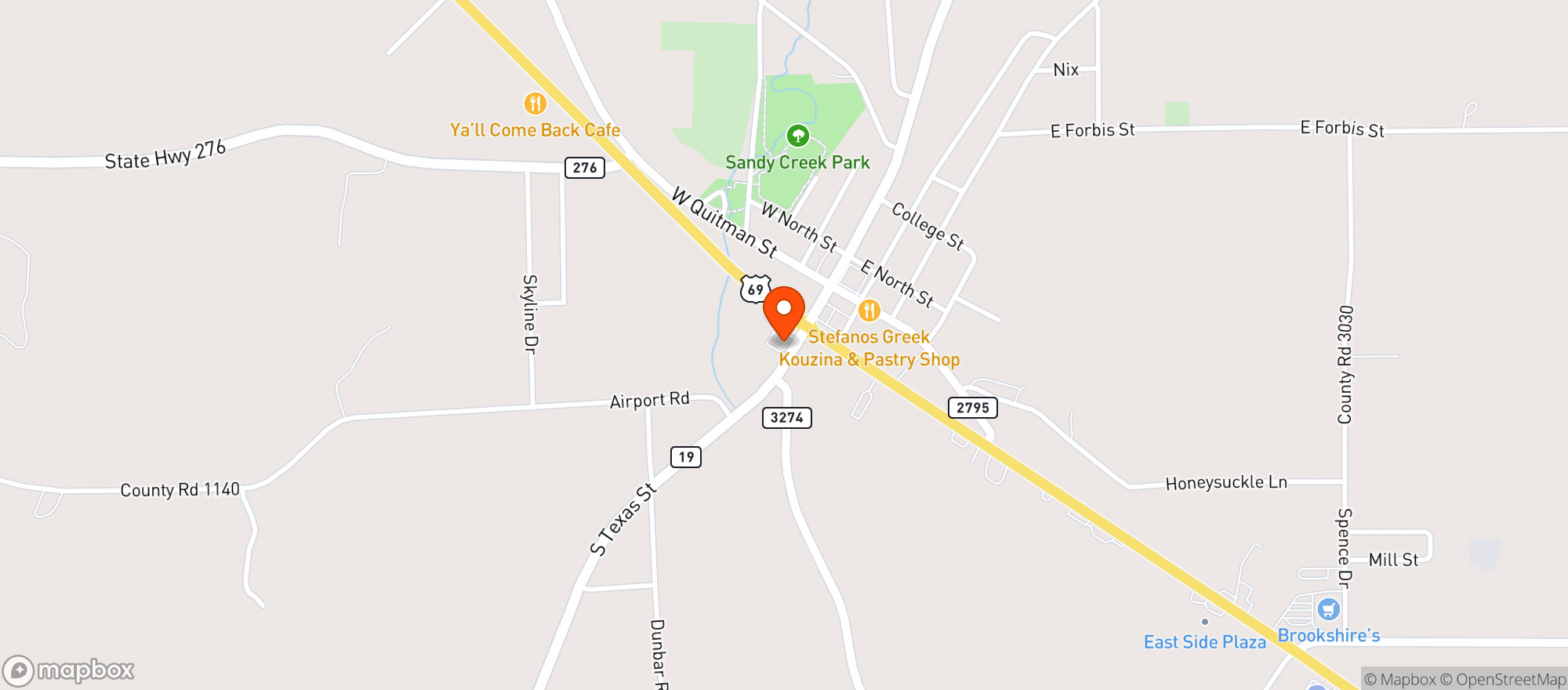 Map showing Max A Mart #1