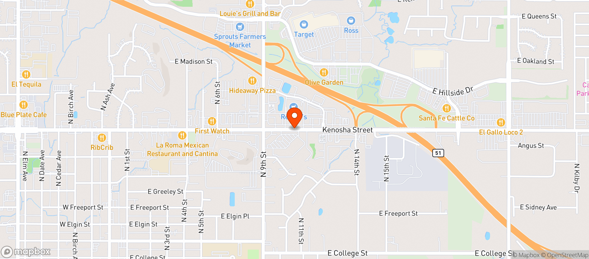 Map showing Reasors
