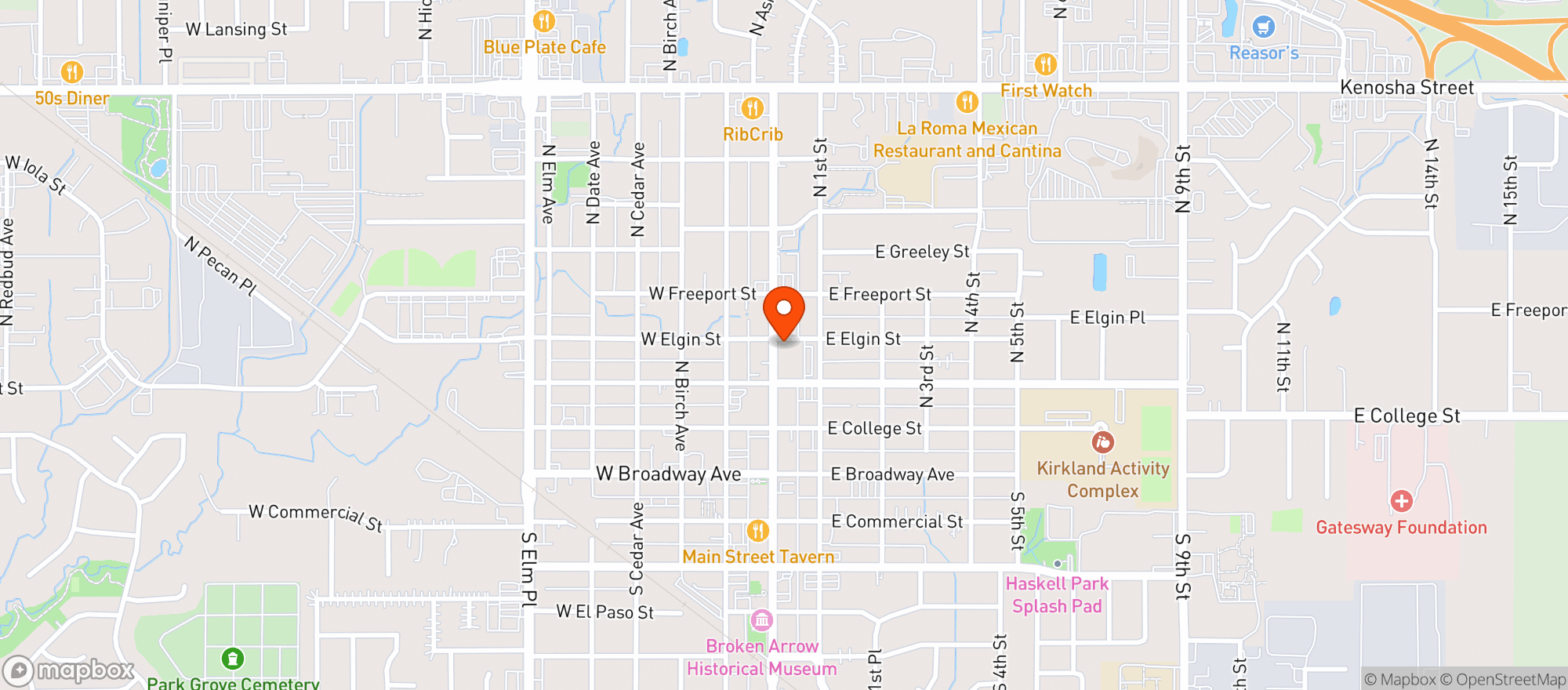 Map showing Bookers