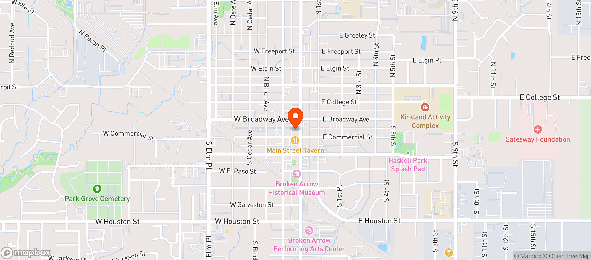 Map showing The Lodge On Main