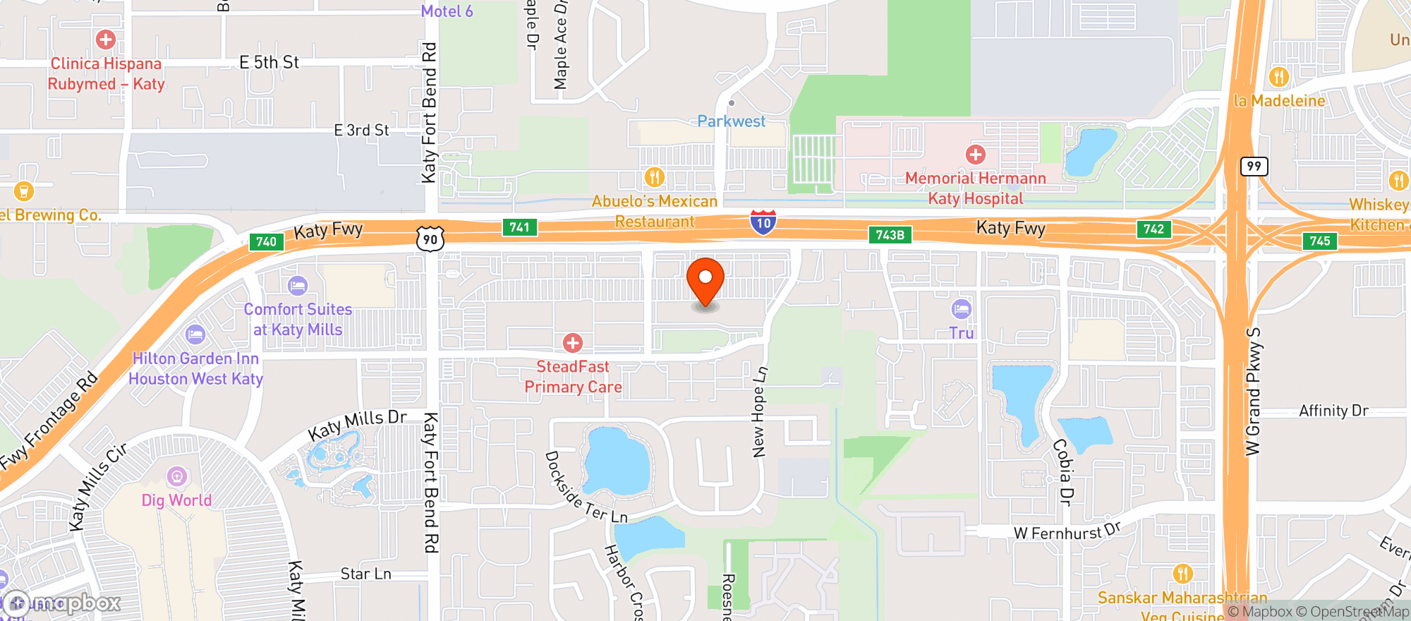 Map showing Spec's Wine & Spirits - Katy Mills