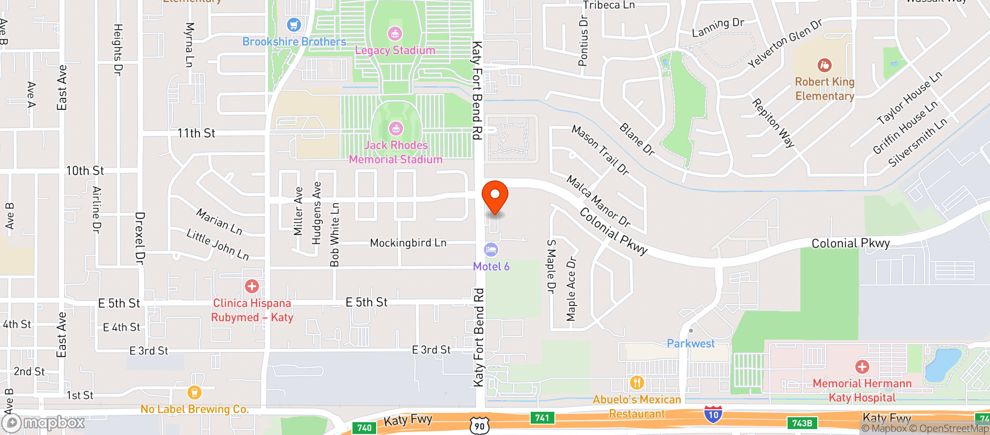 Map showing Cps Liquor Katy