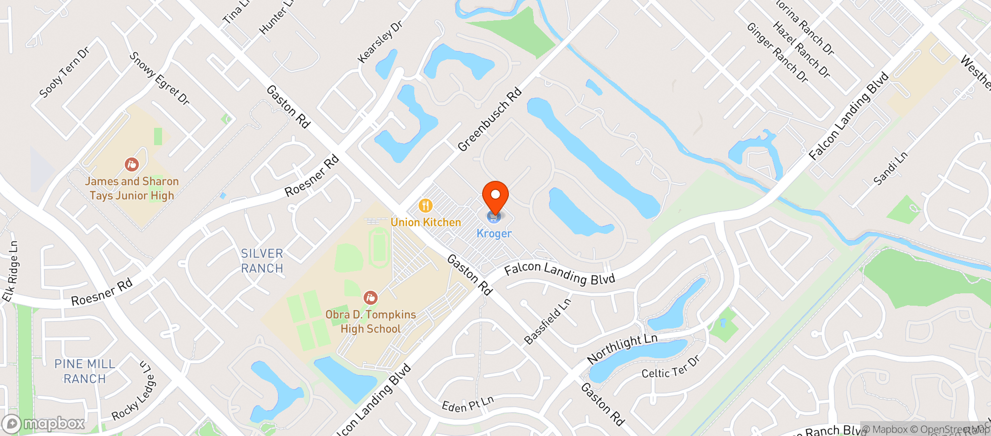 Map showing Kroger