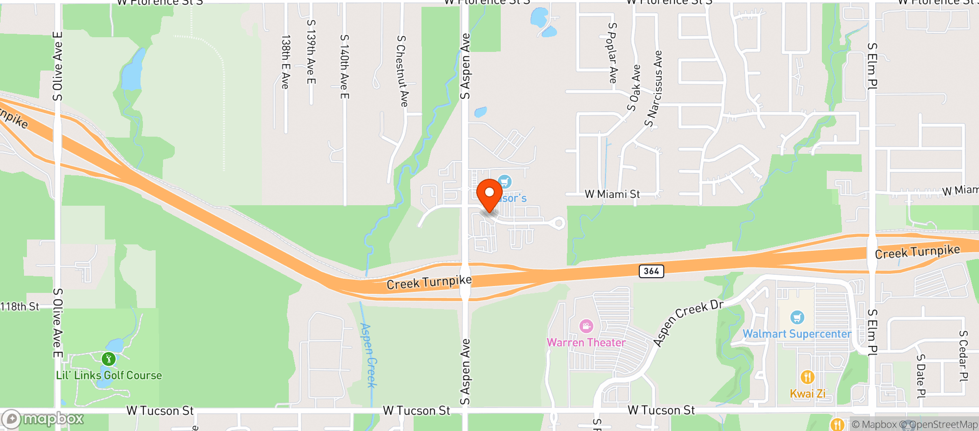 Map showing Reasor S Cafe 950