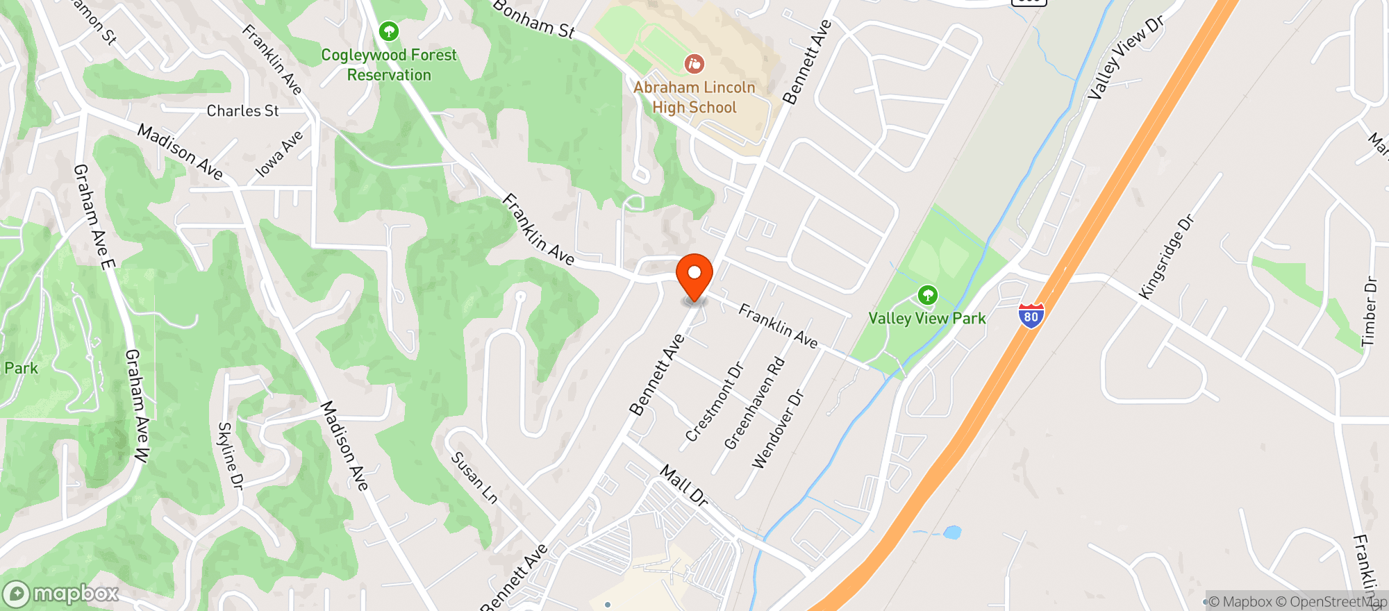Map showing Moes Mart