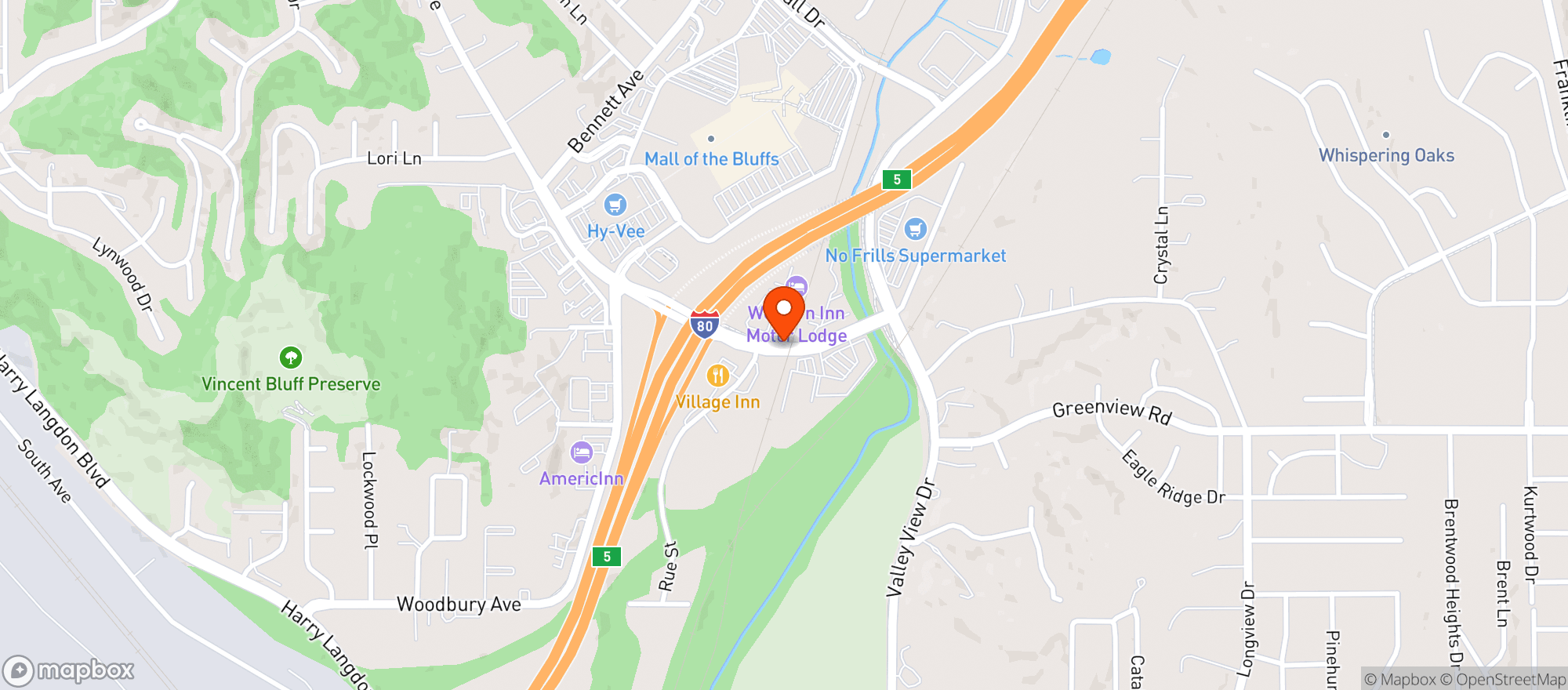Map showing Spillway
