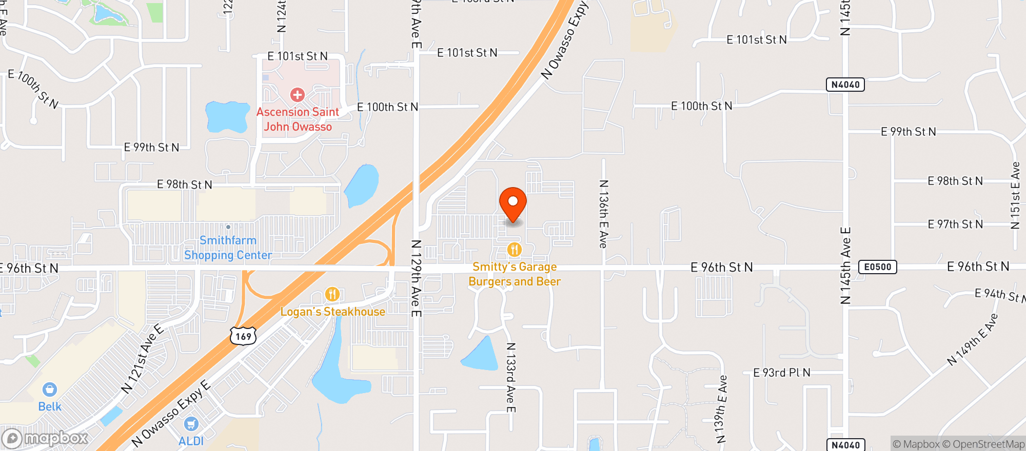 Map showing Sprouts Farmers Market