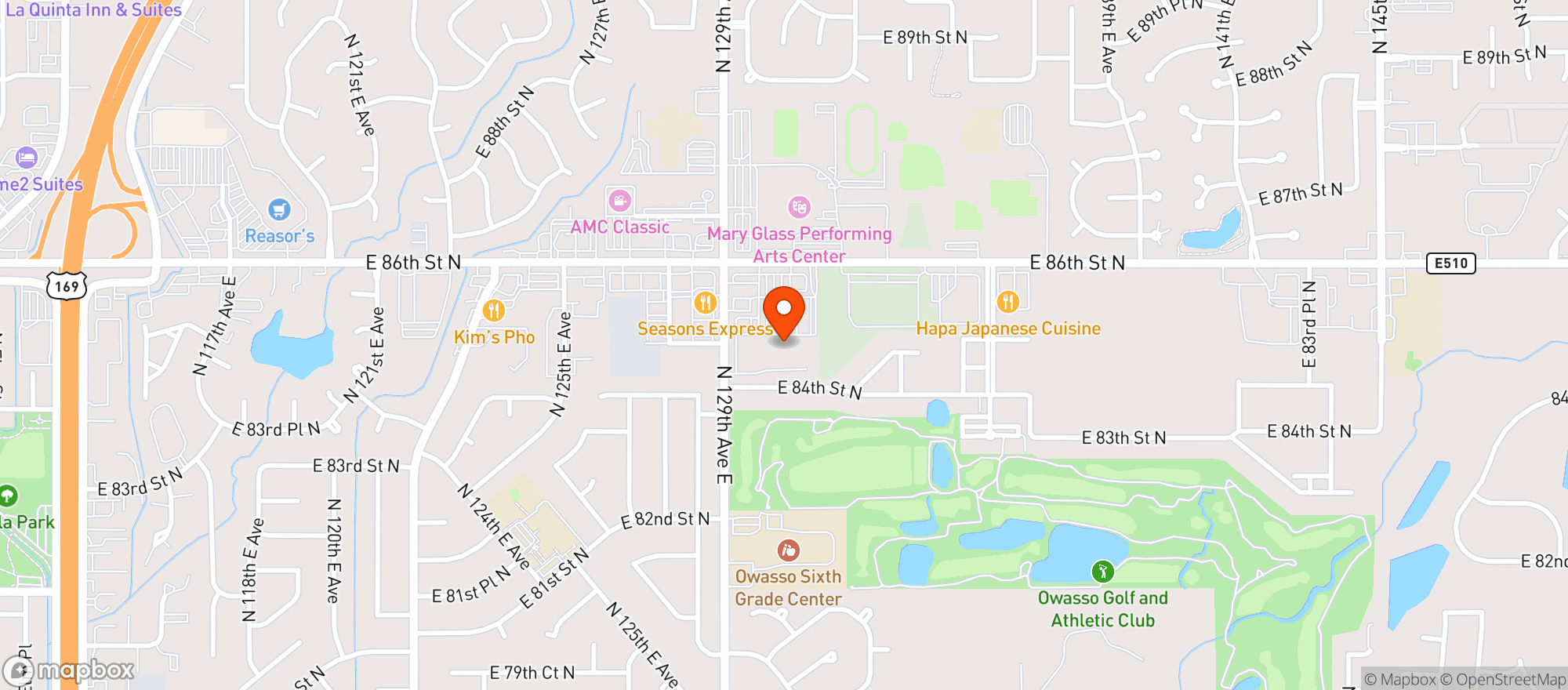 Map showing Kwenchers Wine N Spirits
