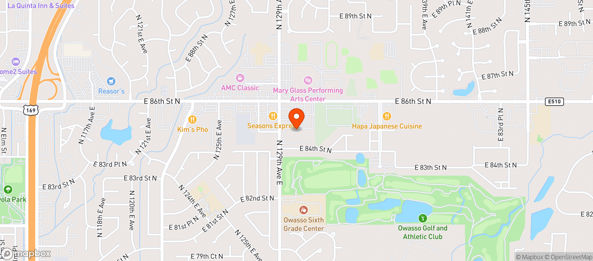 Map showing Walmart Neighborhood Market