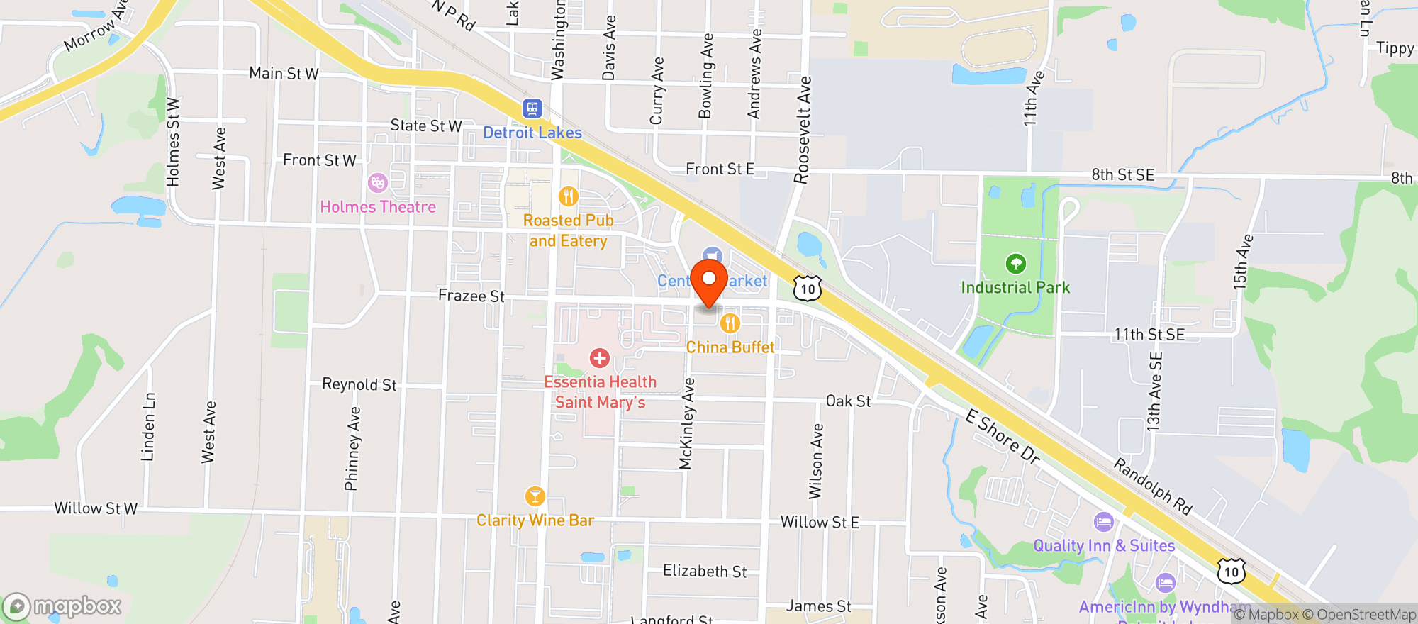 Map showing HOLIDAY STATION STORE #2746466