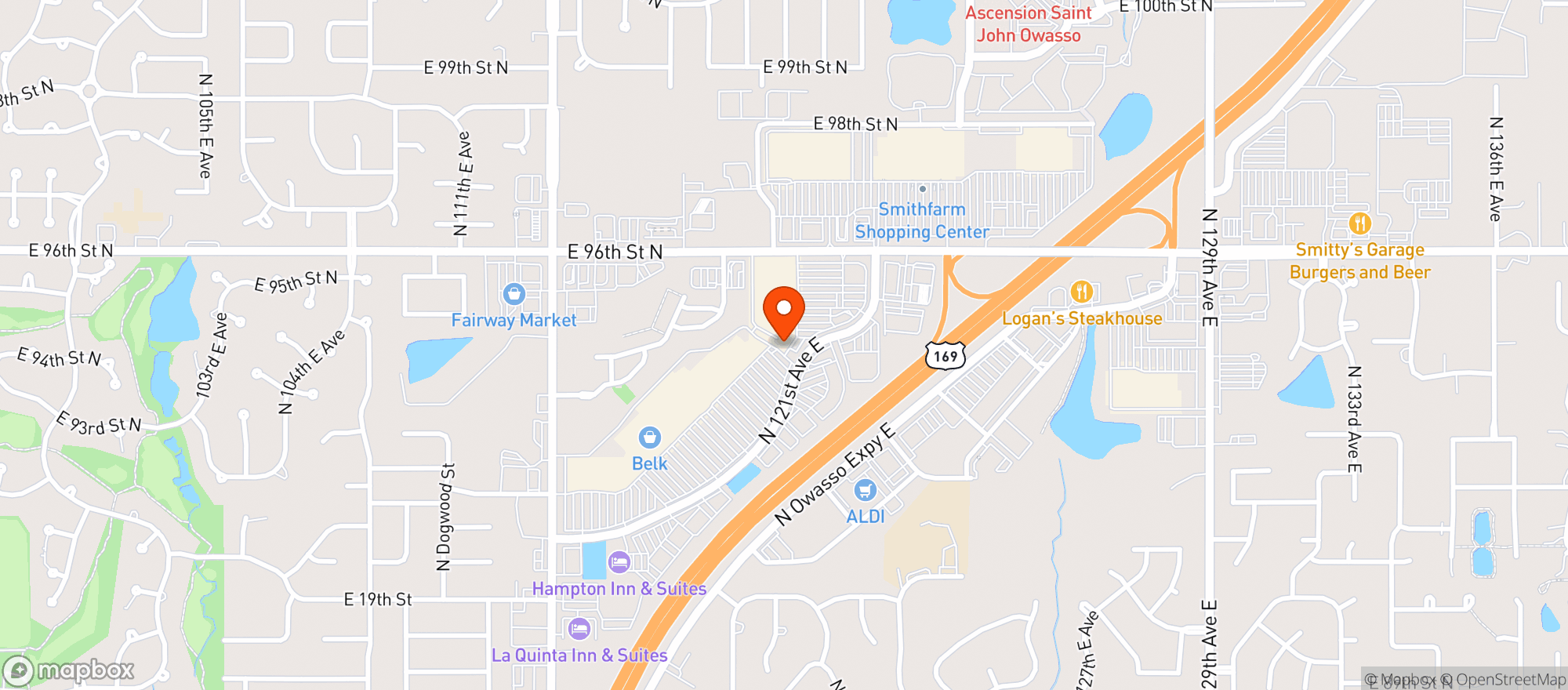 Map showing Gnc - 0199 - Center At Owasso