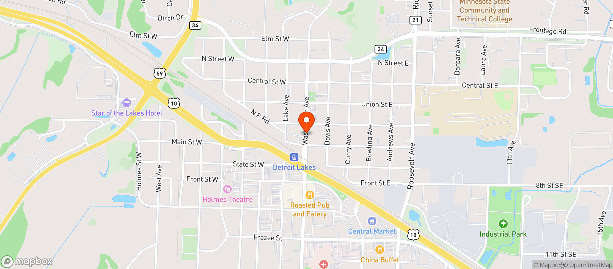Map showing Northside Bar