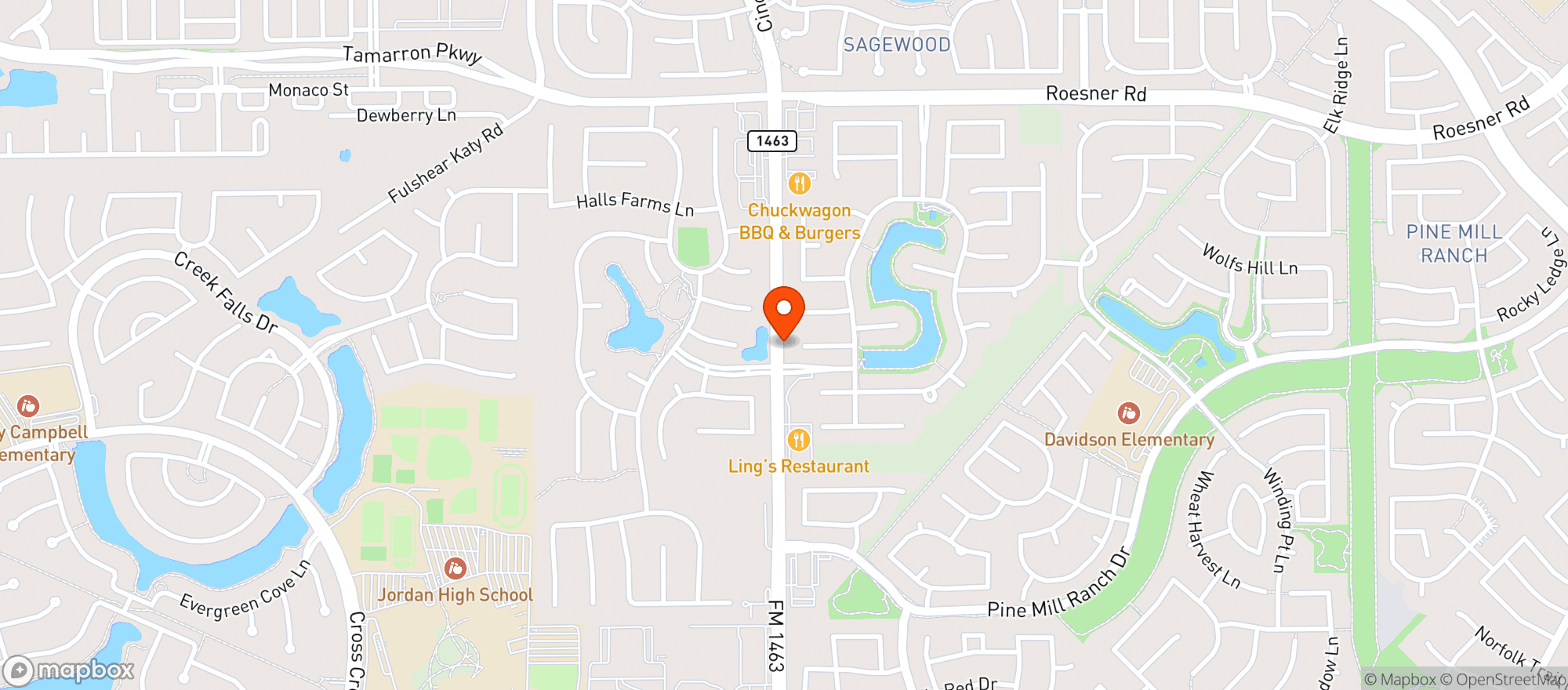 Map showing ROLLING AND CO. KATY