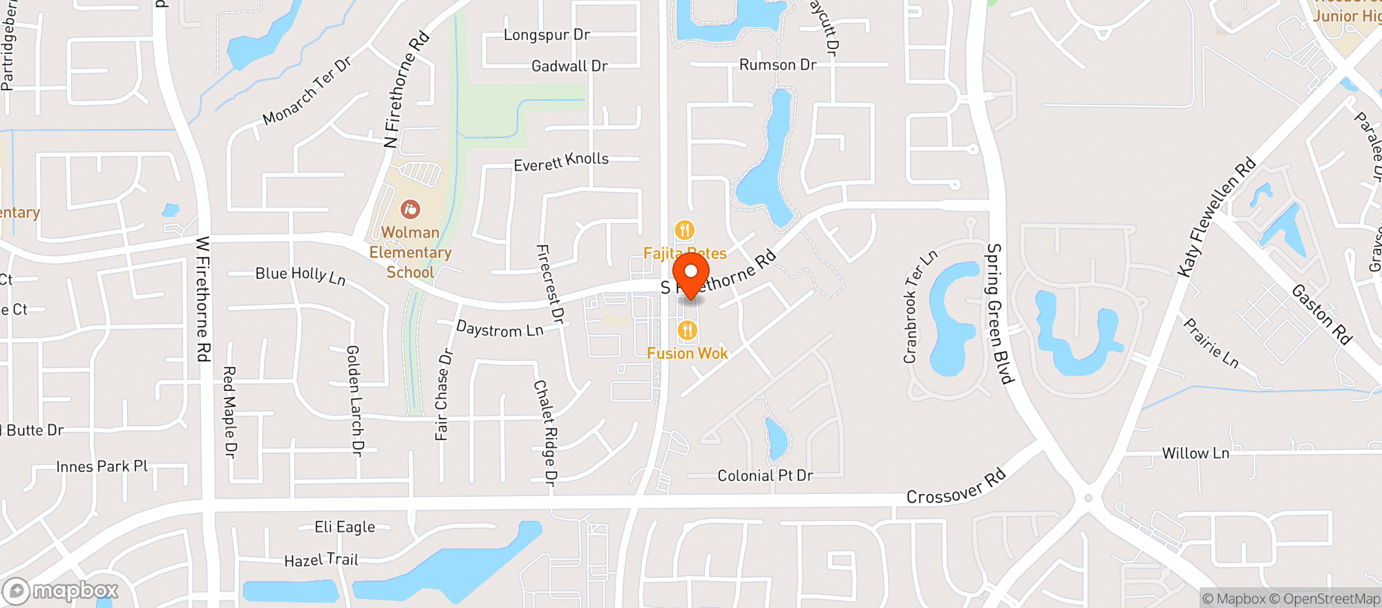 Map showing Longhorn Liquor Beer & Wine - Katy