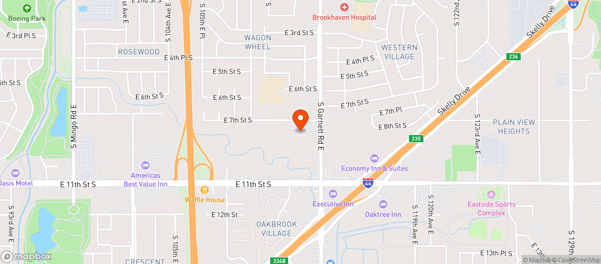 Map showing Moose Lodge -862