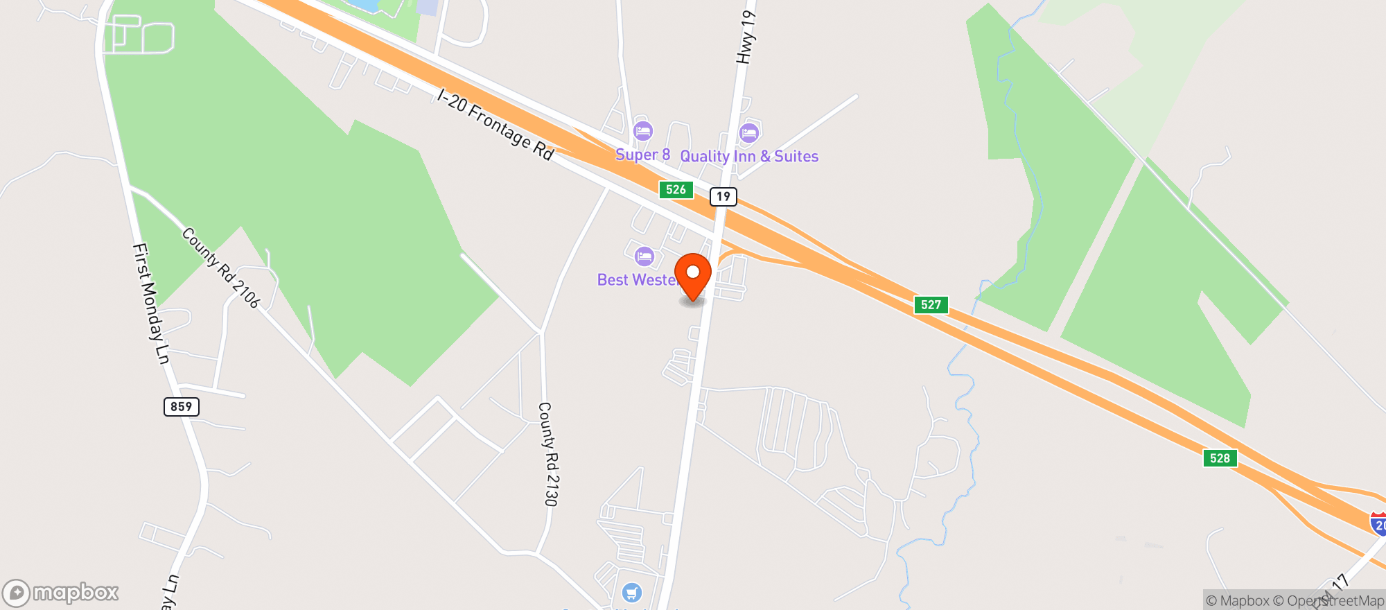 Map showing Rhyno‚Äôs CBD