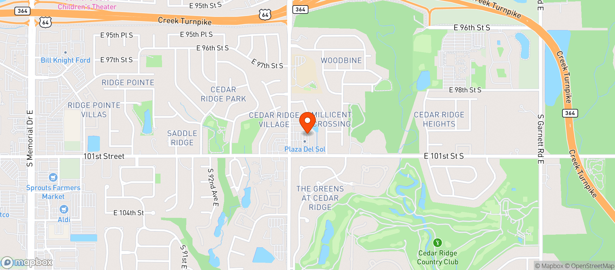 Map showing Three Palms Wine And Spirits - Tuls