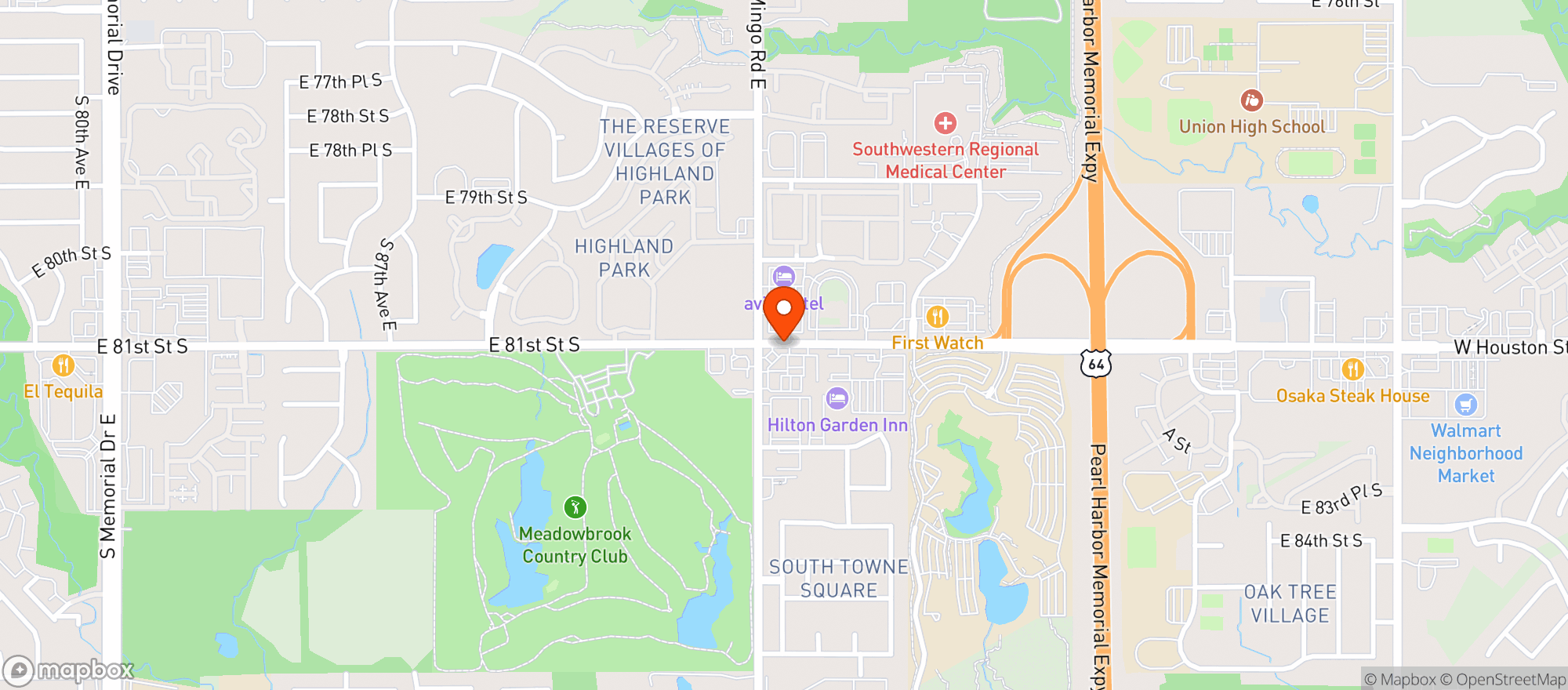 Map showing Midletons Bar & Grill