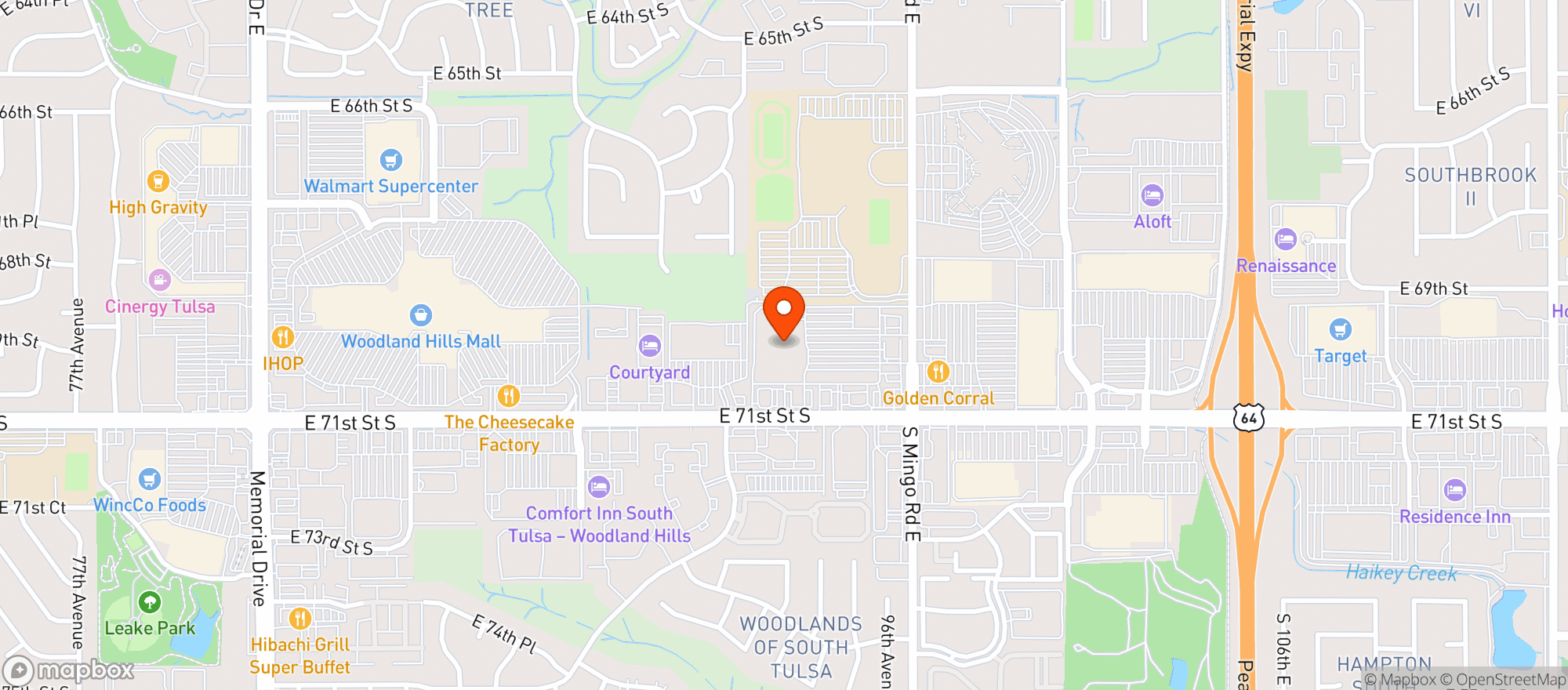 Map showing Sams Club #6342